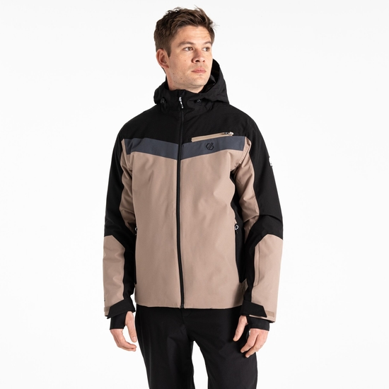 Men's Eagle II Ski Jacket Black Grey