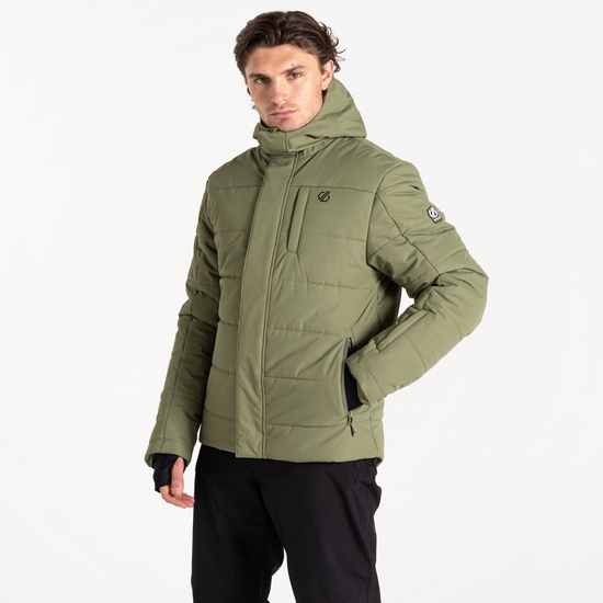 Veste de ski cloisonnée Homme Camber Olive Verte