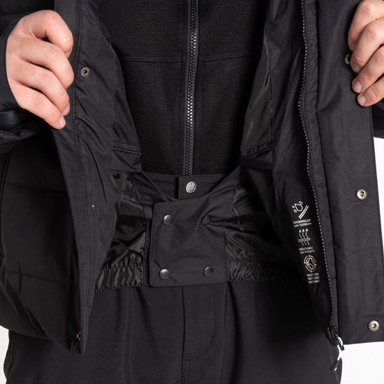 Veste de ski cloisonnée Homme Camber Noir