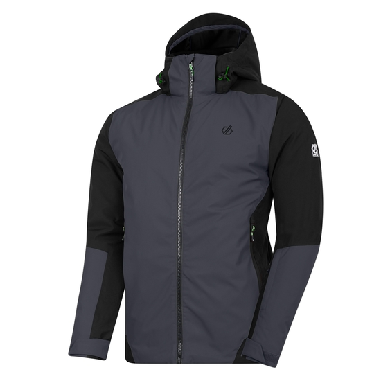 Men's Precision II Ski Jacket Black Grey