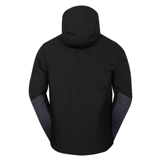 Men's Precision II Ski Jacket Black Grey