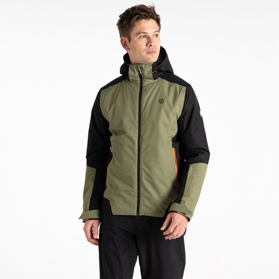 Veste de ski Homme Precision II Noir Et Vert Olive