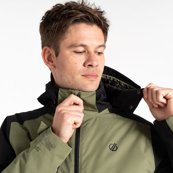 Veste de ski Homme Precision II Noir Et Vert Olive