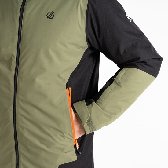 Veste de ski Homme Precision II Noir Et Vert Olive