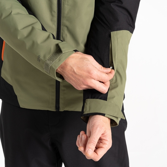 Veste de ski Homme Precision II Noir Et Vert Olive