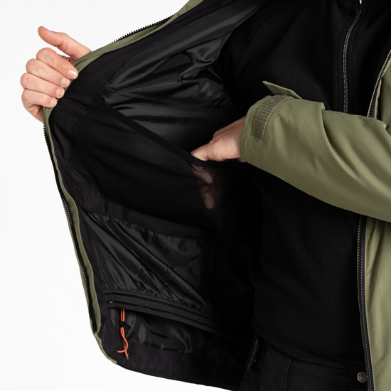 Veste de ski Homme Precision II Noir Et Vert Olive