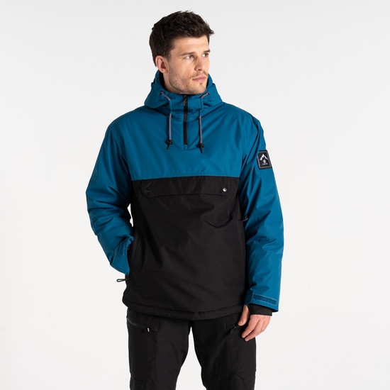 Veste de ski à enfiler Homme Freeride Bleu Acier Et Noir