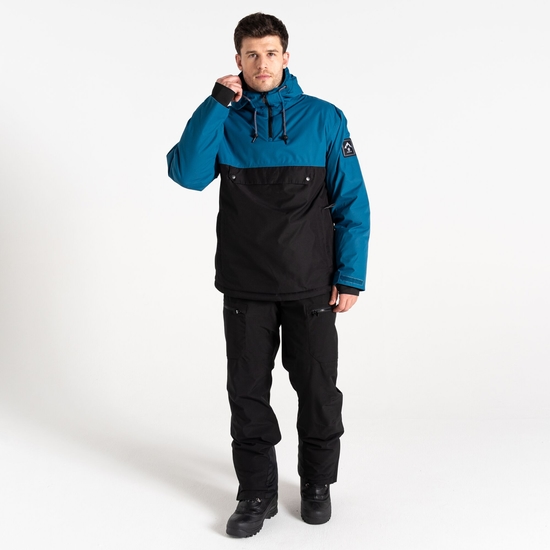 Veste de ski à enfiler Homme Freeride Bleu Acier Et Noir
