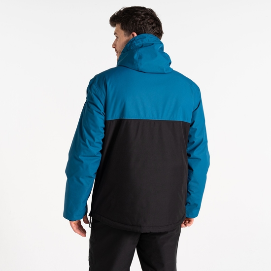 Veste de ski à enfiler Homme Freeride Bleu Acier Et Noir