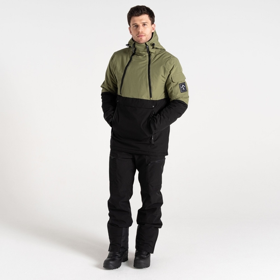 Herren T-Bar Überziehjacke Olivgrün & Schwarz