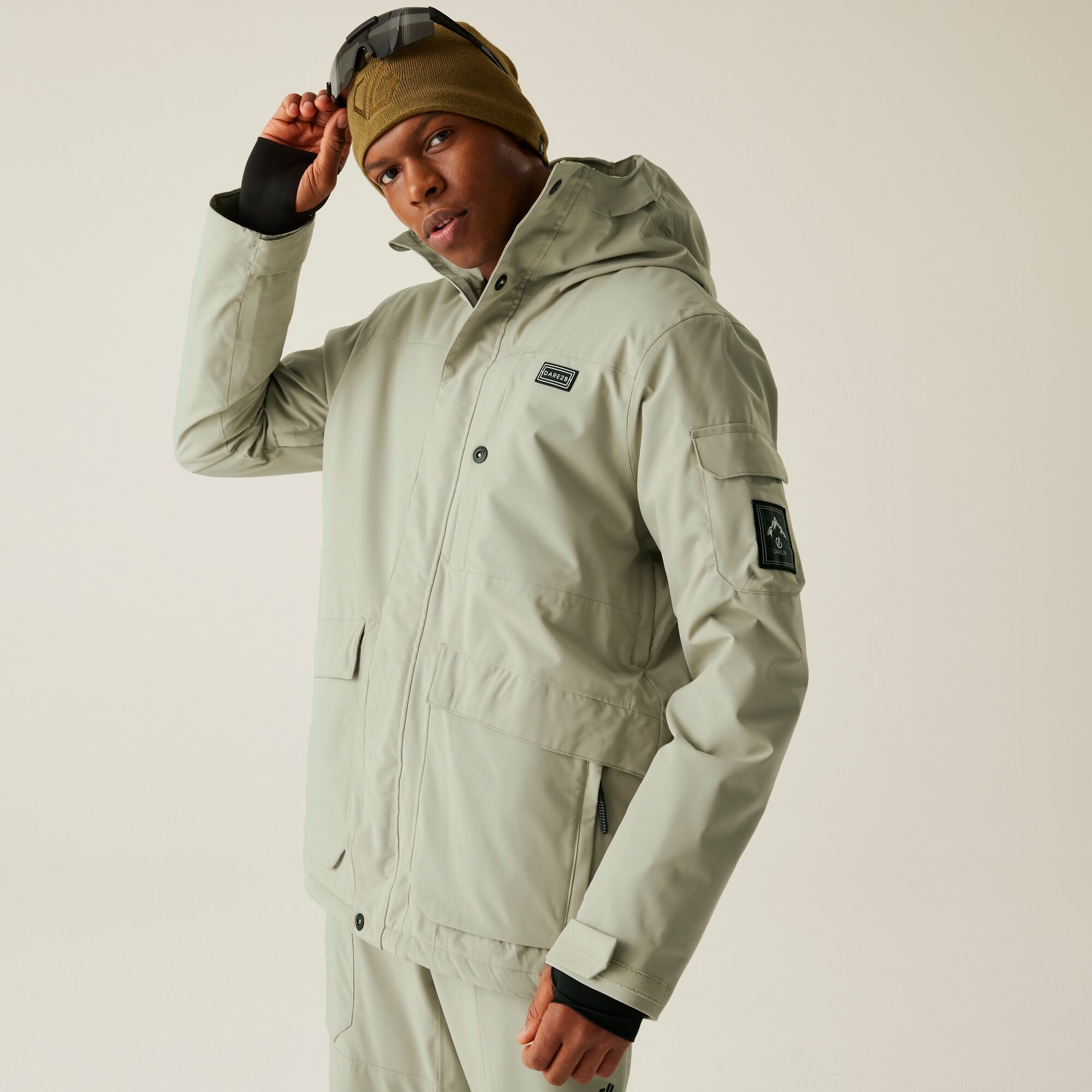 Dare 2B Men's White Twin Tip Ski Jacket Size: M