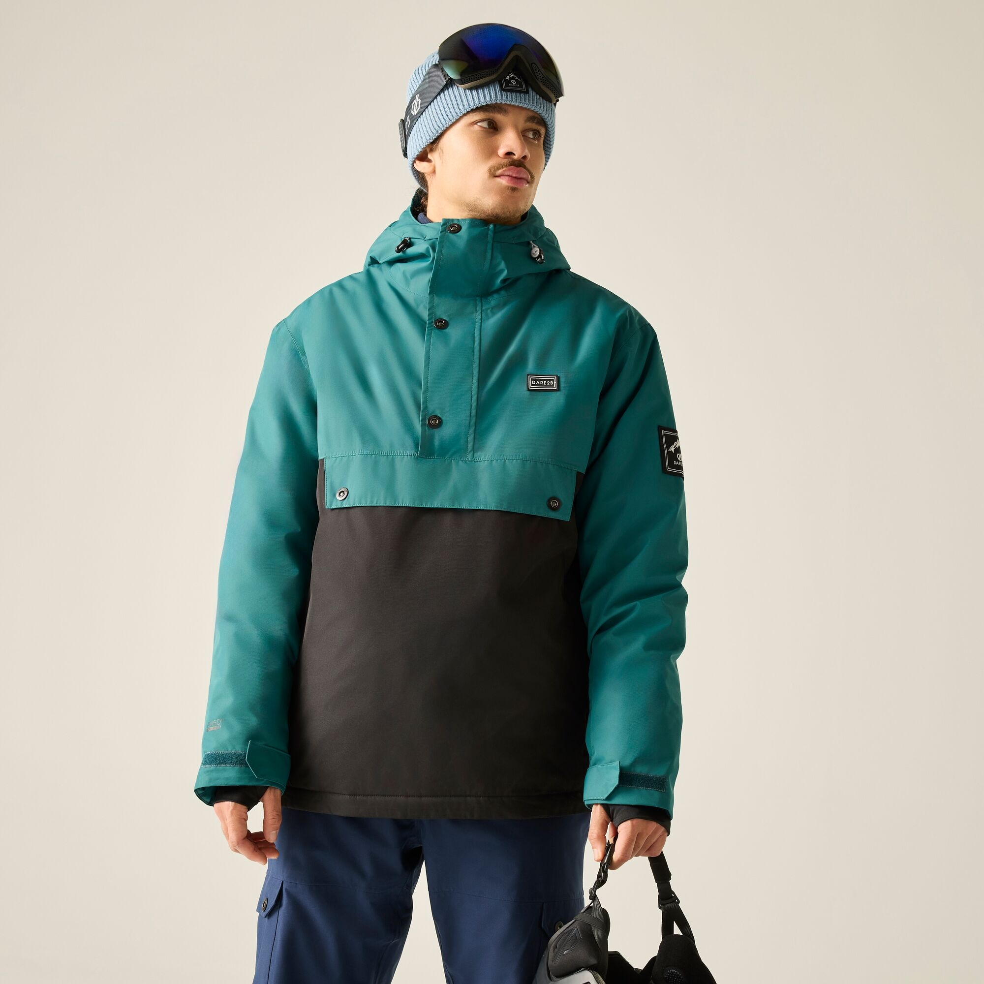 Dare 2B Men's Green Freeride Overhead Iii Ski Jacket Size: S - Image 1