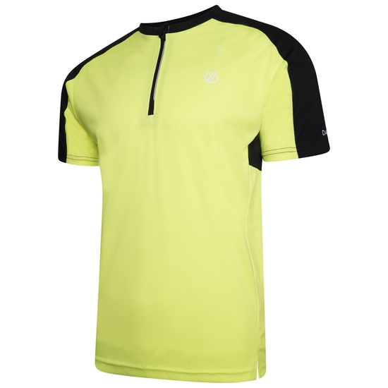 Maillot Sport Homme Léger Avec Ouverture 1/2 Zip ACESS II Jaune