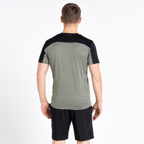 Men's Aces III Zip Up Jersey Agave Green Marl Black