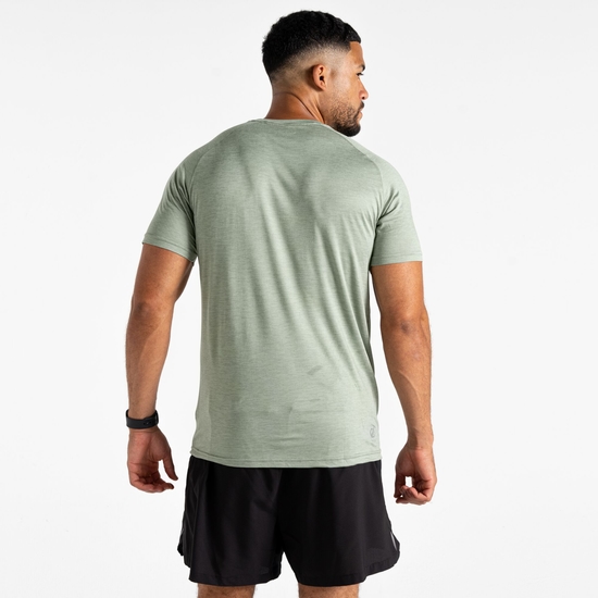 Men's Persist T-Shirt Aqua Grey Marl 