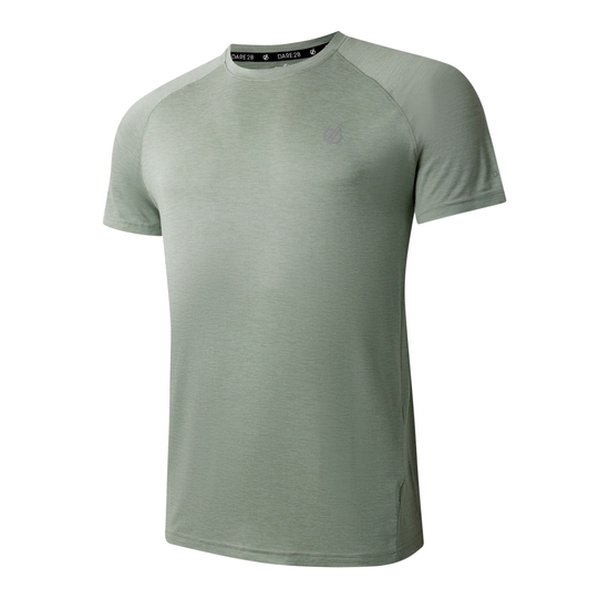 Men's Persist T-Shirt Aqua Grey Marl 