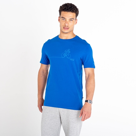 Perpetuate Homme T-shirt graphique Bleu