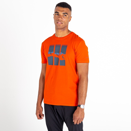 Relic Homme T-shirt graphique Orange