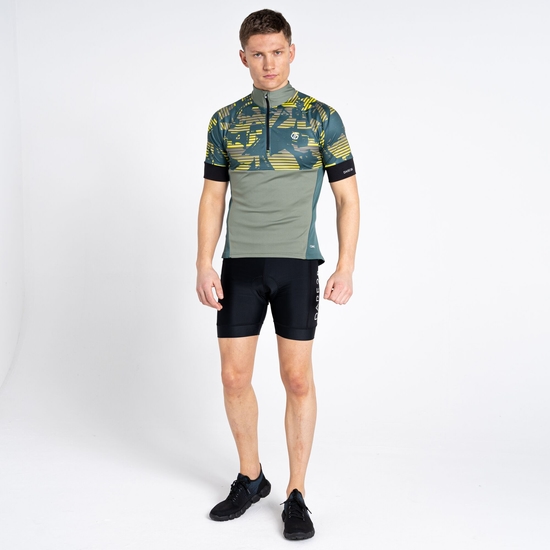 Stay The Course II Homme Maillot de cyclisme Vert