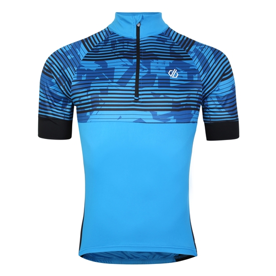 Men's Stay The Course II Cycling Jersey Teton Blue
