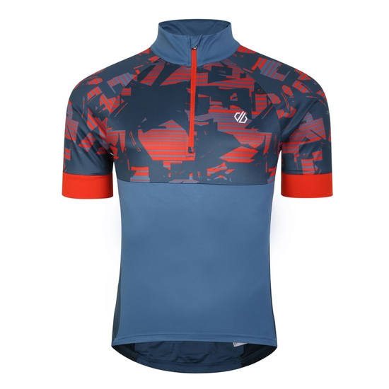 Stay The Course II Homme Maillot de cyclisme Bleu