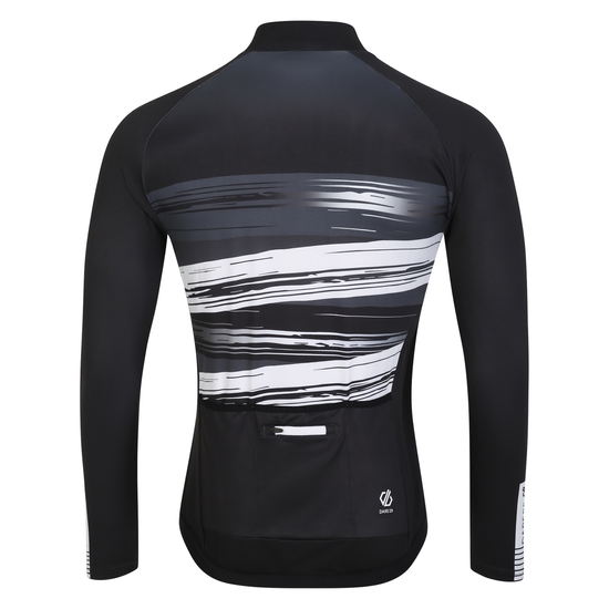 Men's AEP Revolving Long Sleeved Jersey Black Tread Print