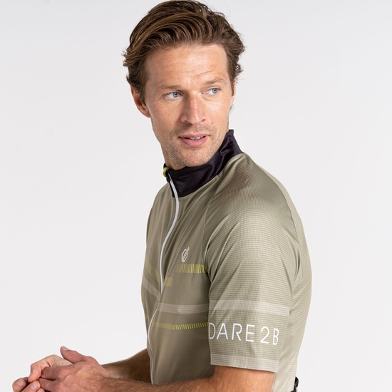 Men's AEP Revolving Short Sleeved Jersey Oil Green
