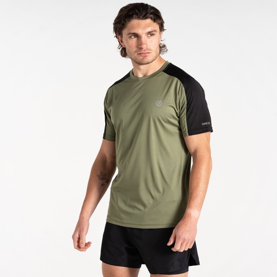 T-shirt Homme DISCERNIBLE III Olivine Green Black