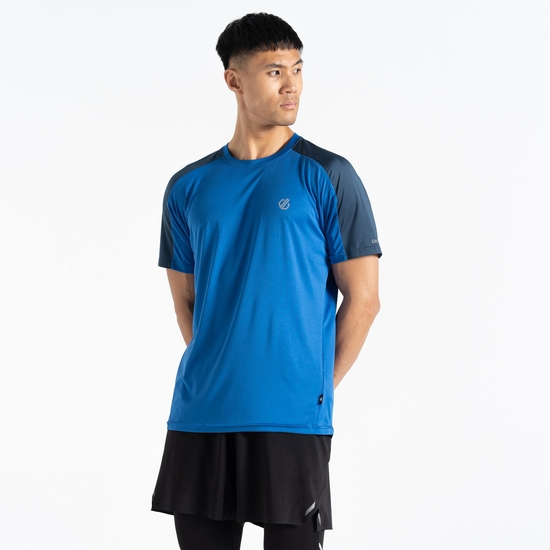 Men's Discernible III T-shirt Olympian Blue Moonlight Denim 