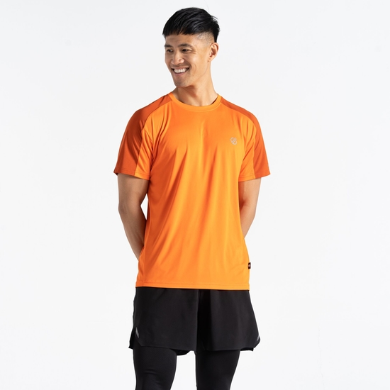 Men's Discernible III T-shirt Puffins Orange Brown
