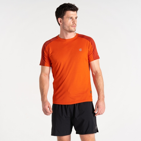 Men's Discernible III T-shirt Cinnamon Tuscan Red