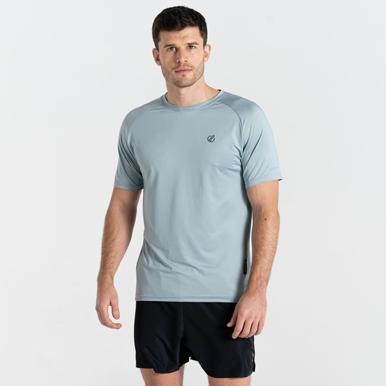 Herren Escalation Fitness-T-Shirt Grau