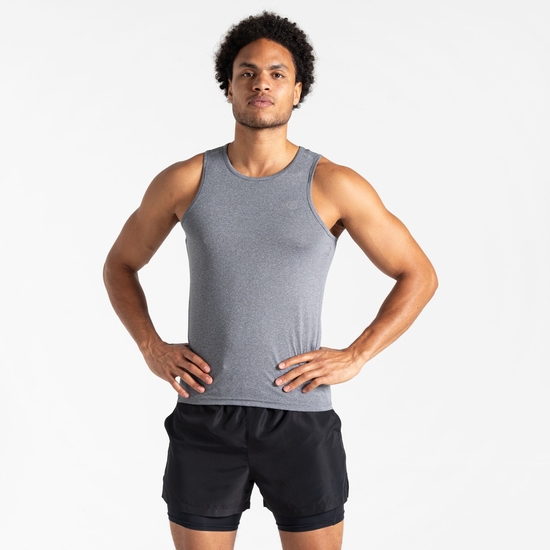 Men's Dignant Fitness Vest Charcoal Grey Marl