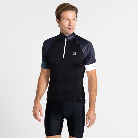 Men's Stay the Course III Cycling Jersey Orion Grey Black