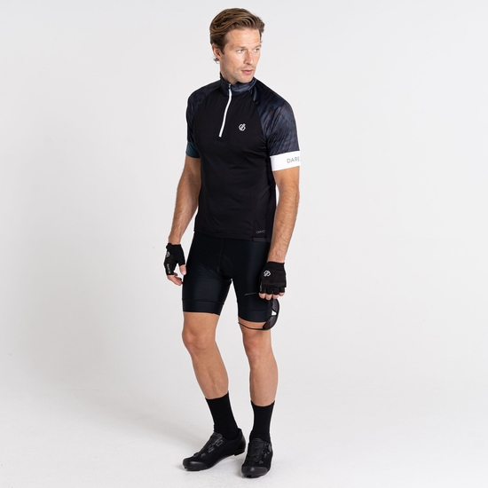 Men's Stay the Course III Cycling Jersey Orion Grey Black