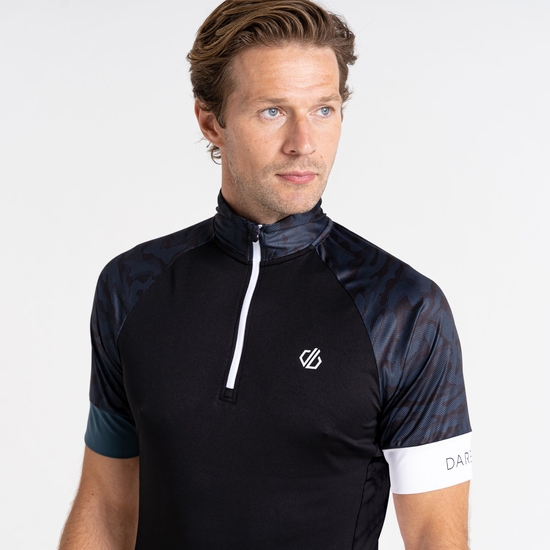 Men's Stay the Course III Cycling Jersey Orion Grey Black