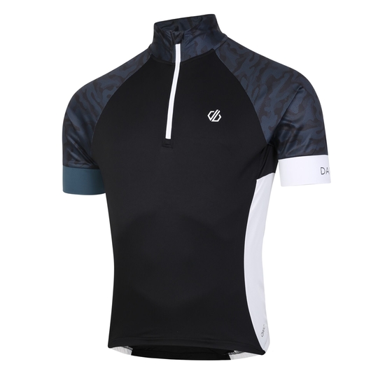 Men's Stay the Course III Cycling Jersey Orion Grey Black