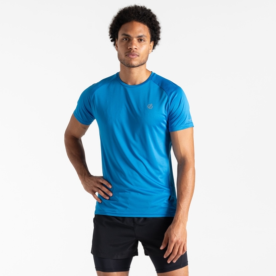 Men's Accelerate Fitness T-Shirt Athletic Blue