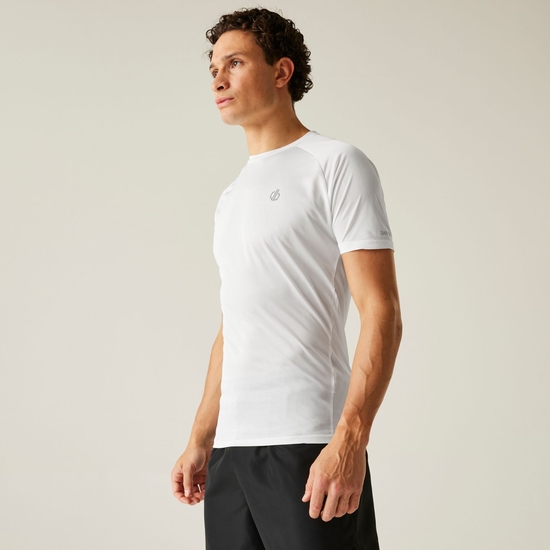 Dare 2b - Herren Accelerate Fitness-T-Shirt Weiß