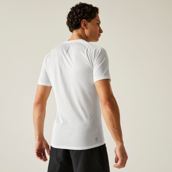 Dare 2b - Herren Accelerate Fitness-T-Shirt Weiß