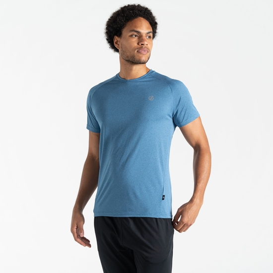 Men's Accelerate Fitness T-Shirt Coronet Blue Marl
