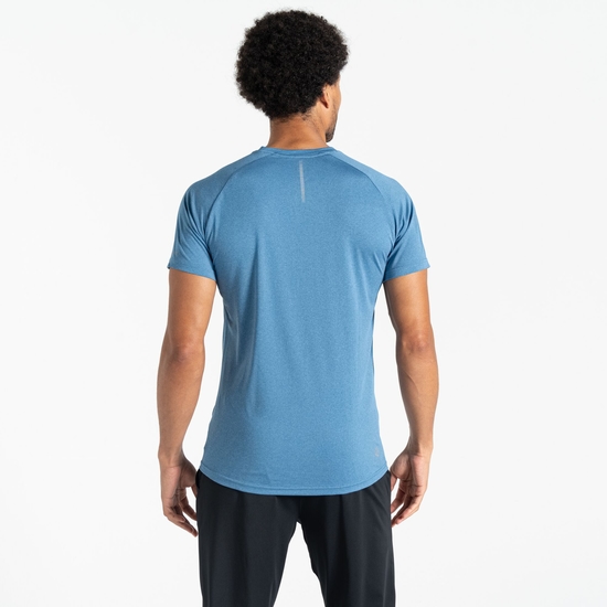Men's Accelerate Fitness T-Shirt Coronet Blue Marl