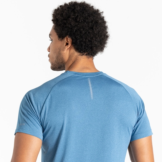 Men's Accelerate Fitness T-Shirt Coronet Blue Marl
