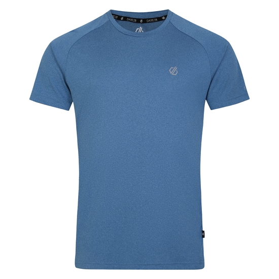 Men's Accelerate Fitness T-Shirt Coronet Blue Marl