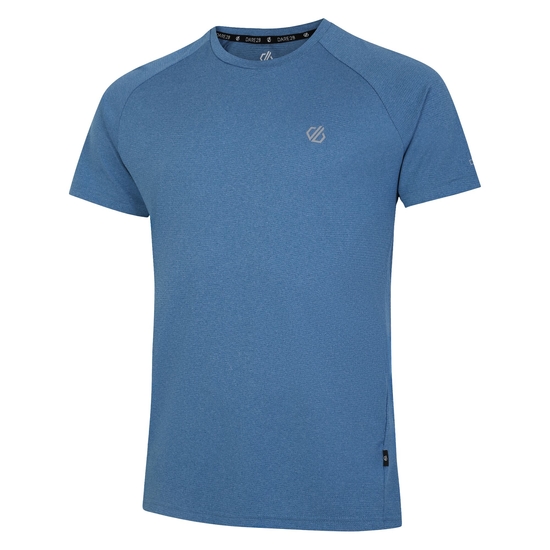 Men's Accelerate Fitness T-Shirt Coronet Blue Marl