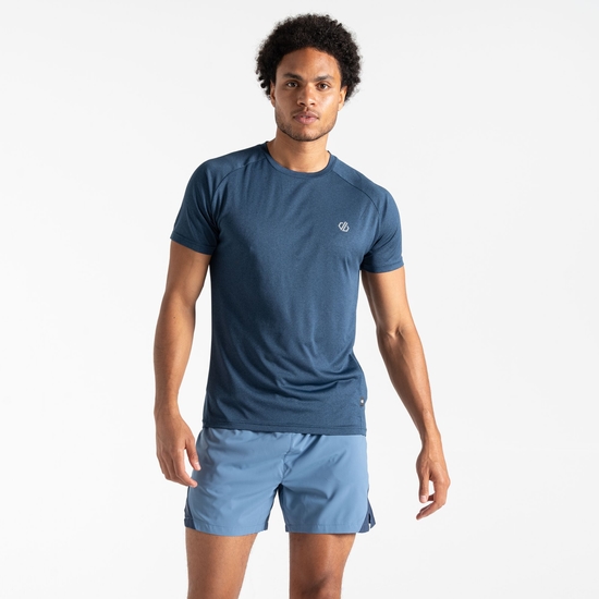 T-shirt de fitness Homme ACCELERATE Bleu