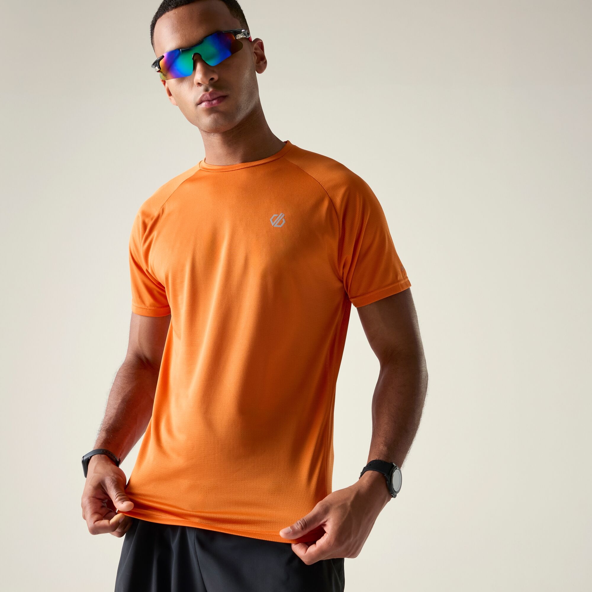 Dare 2B Men's Orange Accelerate Fitness T-Shirt Size: L