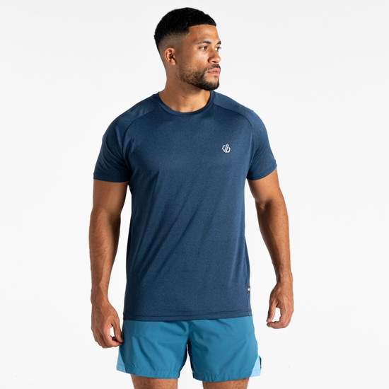 Men's Accelerate Fitness T-Shirt Moonlight Denim