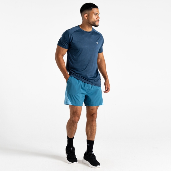 Men's Accelerate Fitness T-Shirt Moonlight Denim