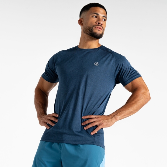 Men's Accelerate Fitness T-Shirt Moonlight Denim